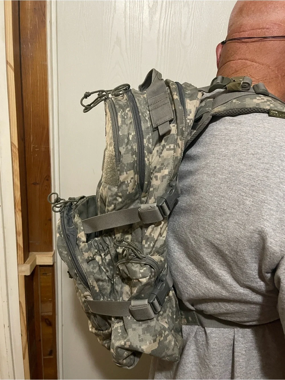 CamelBak Digital Camo Hydration Pack in Olive/Gray Linchpin Model